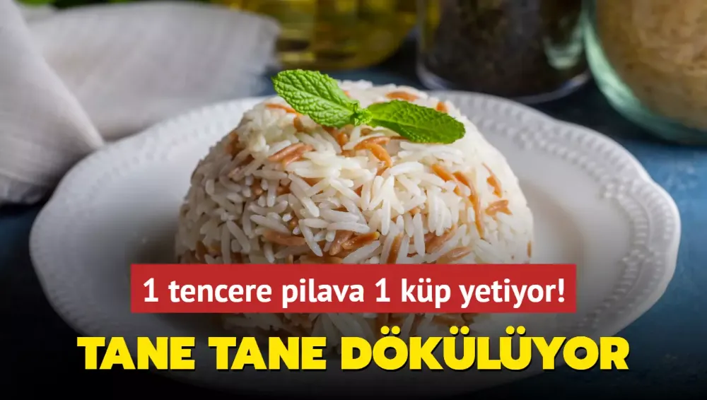 1 tencere pilava bir küp yetiyor! Tane tane dökülüyor, elti çatlatan püf noktası kaynatmak değil kavurmak