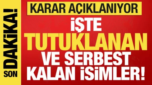 İBB soruşturmasında işte tutuklanan ve serbest kalanlar! Mahkeme açıklıyor