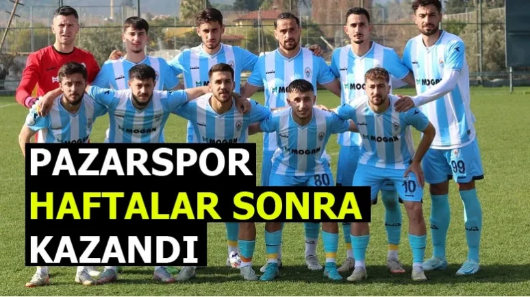 Pazarspor Lideri Devirip Haftalar Sonra Kazandı