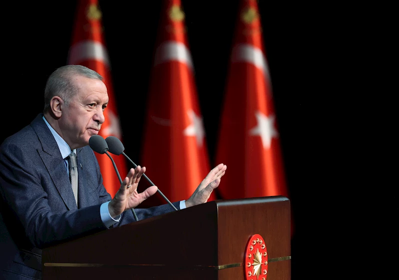 Cumhurbaşkanı Erdoğan: Yeni evlenecekler için faizsiz kredi desteğini 81 ilde uygulamaya alıyoruz