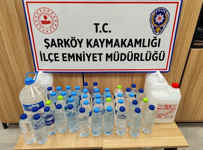 Tekirdağ’da 51 litre sahte içki ele geçirildi