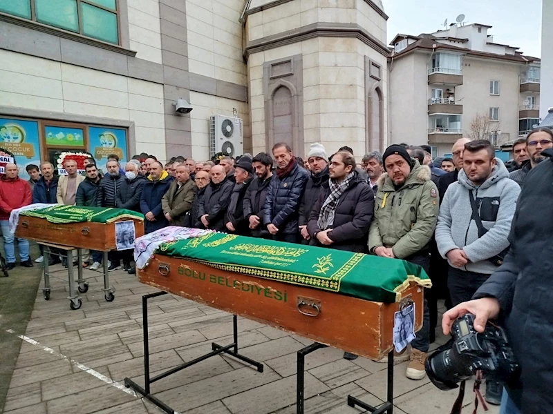 Bolu’daki otel yangınında hayatlarını kaybeden anne ve kızı son yolculuğuna uğurlandı