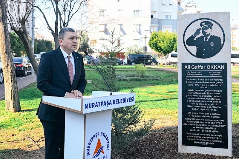 Şehit Emniyet Müdürü Ali Gaffar Okkan, Antalya