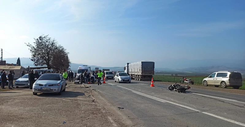 Gaziantep’te otomobil ile motosiklet çarpıştı: 1 yaralı