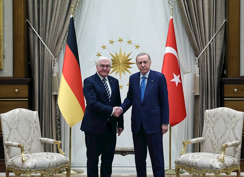 Cumhurbaşkanı Erdoğan, Alman mevkidaşı Steinmeier ile bir araya geldi