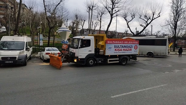 Sultangazi’de kar yağışı için hazırlıklar tamamlandı