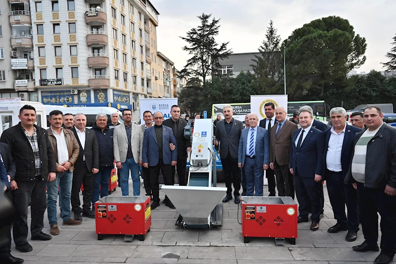 Bursa Büyükşehir Belediyesi’nden üreticiye ekipman desteği