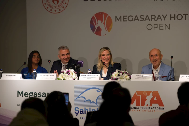 WTA turnuvası olan Megasaray Open tanıtım toplantısı gerçekleşti / Video eklendi